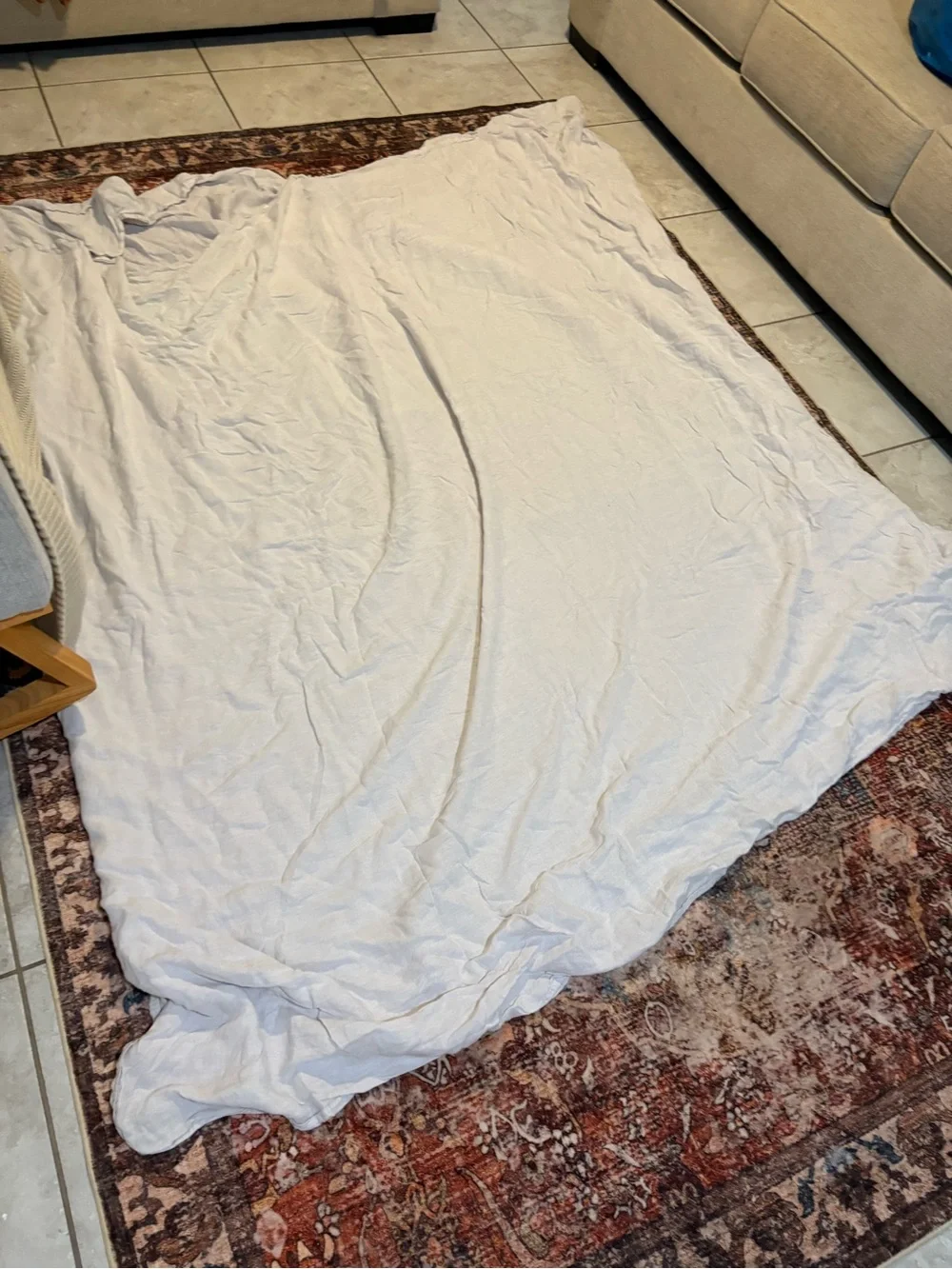 (2) Pottery Barn Soft Light Cream Linen Curtain Panel